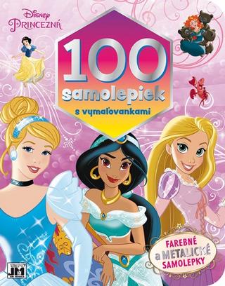 Kniha: 100 samolepiek s vymaľovankami/ Princezné - 1. vydanie - Walt Disney