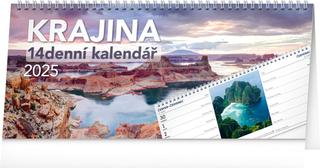 Kalendár stolný: Krajina 2025 14denní – stolní kalendář