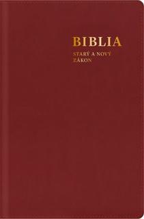 Kniha: Biblia. Starý a Nový zákon, s mapami (bordová) - stredný formát