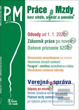 Obrázok Práce a mzdy (PAM) 3/2020 - Zmeny v zákonníku práce, Odvody v roku 2020, Odpady po novom, Verejná správa