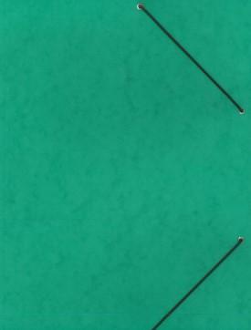 Kniha: Mapa 253 prešpán s gumou, zelená - A4