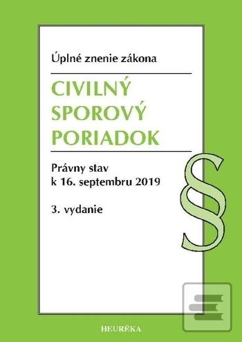 Obrázok Civilný sporový poriadok Úzz 3. vydanie, 2019