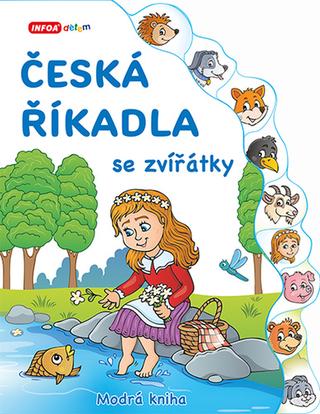 Kniha: Česká říkadla se zvířátky Modrá kniha - Modrá kniha